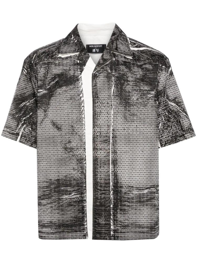 CROQUIS graphic-print short sleeves shirt - Black Cover