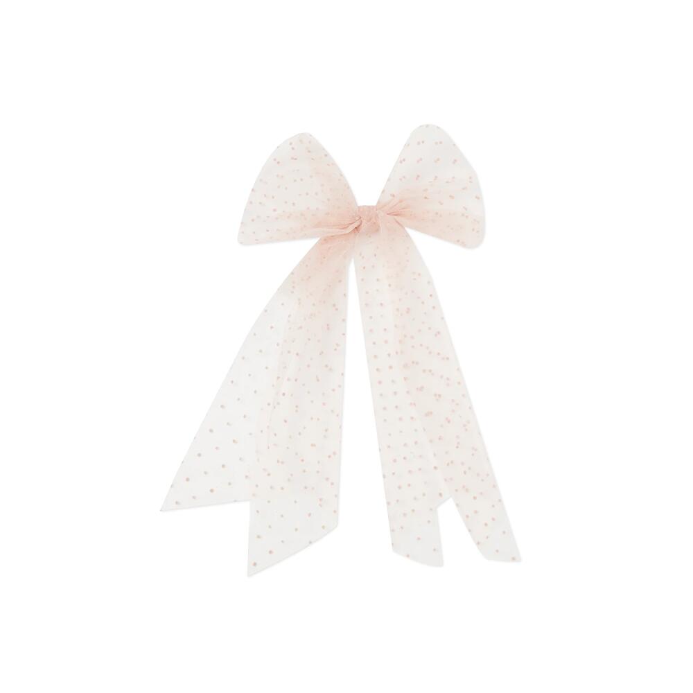 Kelly & Katie Swiss Dot Medium Bow Hair Clip | Women's | Light Pink Cover