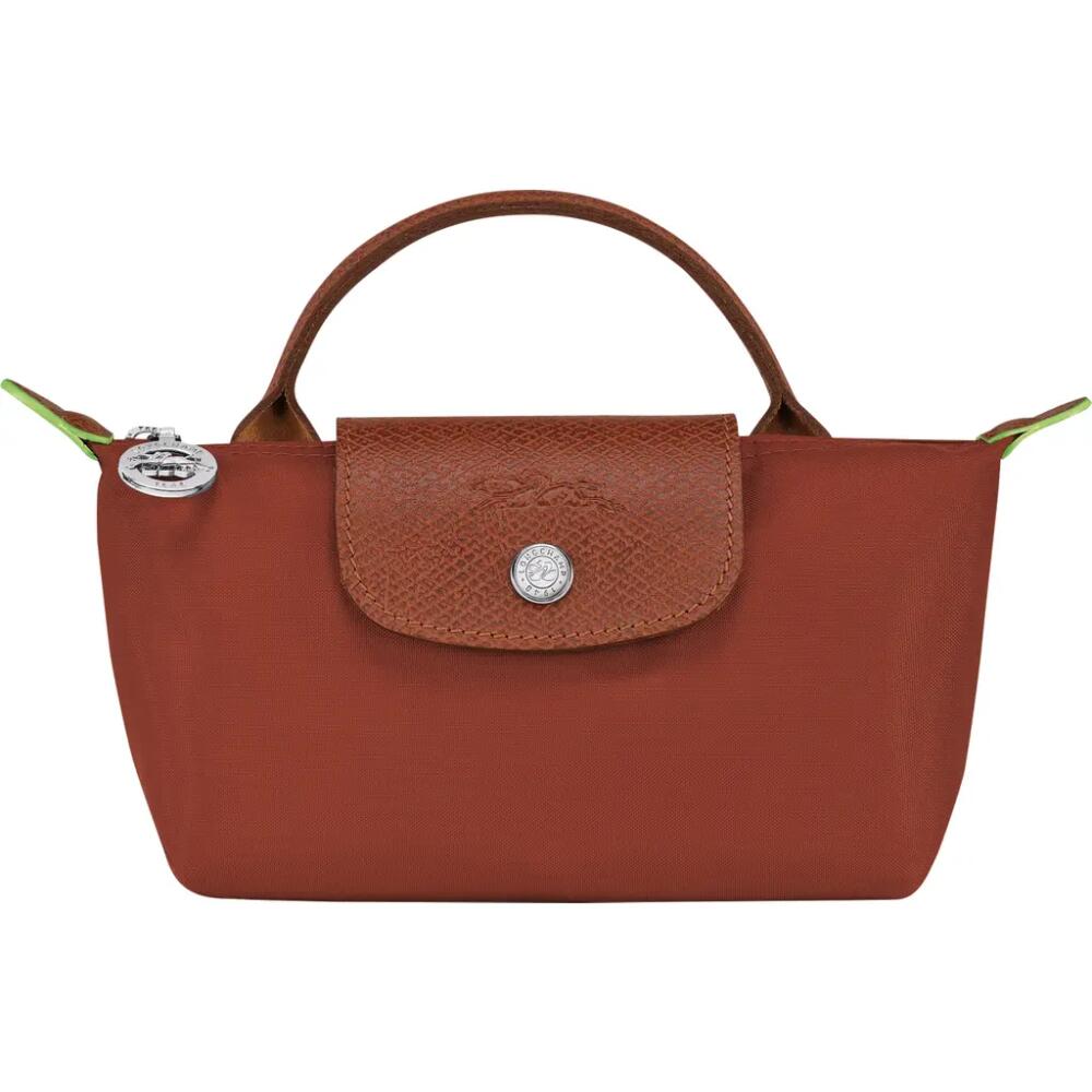 Longchamp Le Pliage Recycled Canvas Cosmetics Case in Red/Cognac Cover