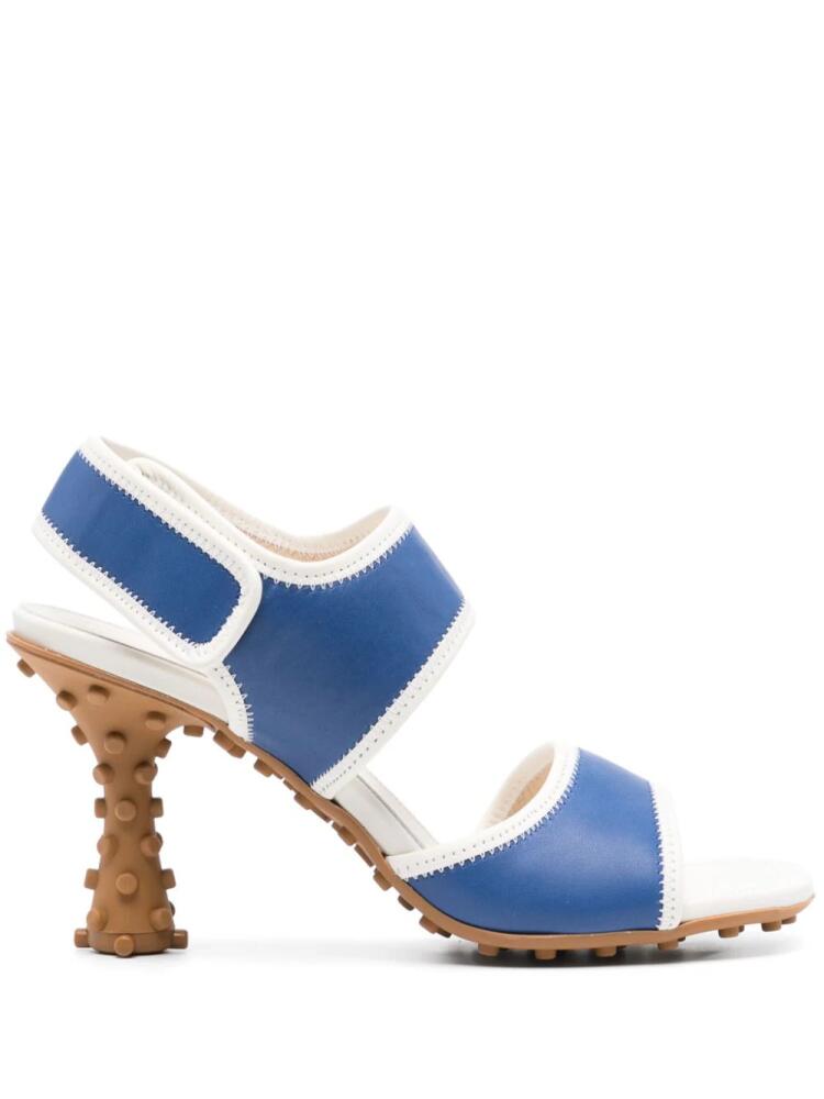 Sunnei 1000 Chiodi 85mm contrasting-trim sandals - Blue Cover