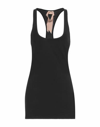 N°21 Woman Tank top Black Cotton Cover