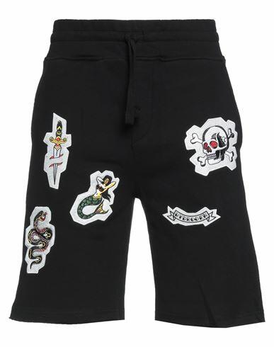 Hydrogen Man Shorts & Bermuda Shorts Black Cotton, Polyester Cover