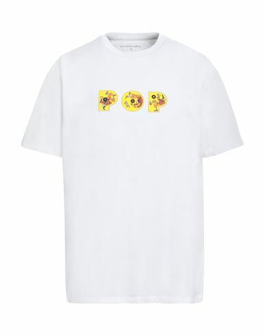 Pop Trading Company Man T-shirt White Cotton Cover