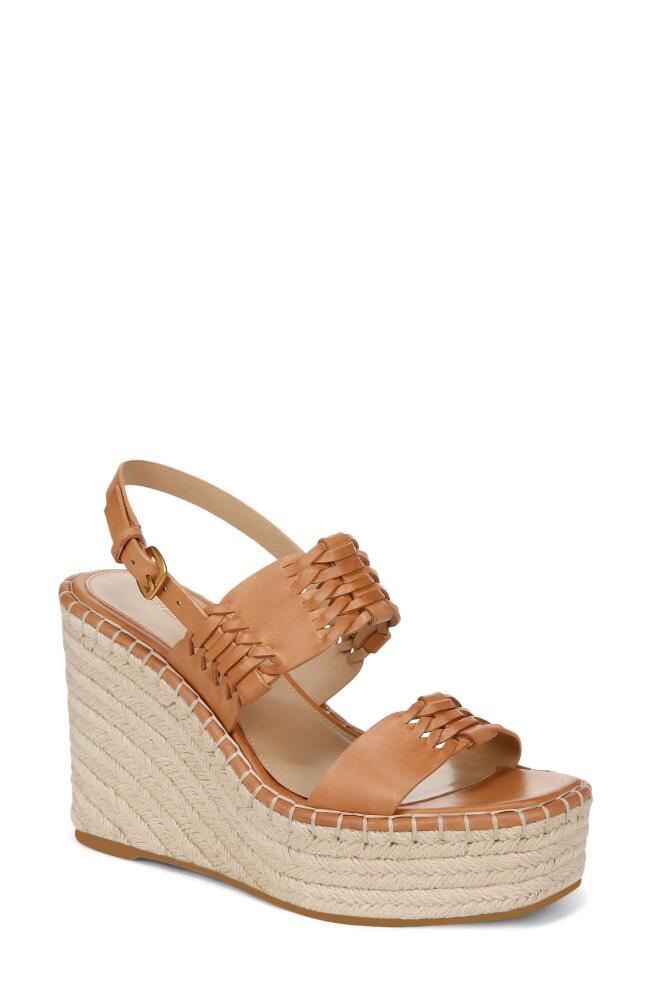 Veronica Beard Riya Slingback Espadrille Platform Wedge Sandal in Natural Cover