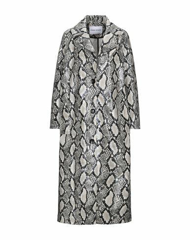 Stand Studio Woman Overcoat & Trench Coat Dove grey Polyester, Polyurethane Cover