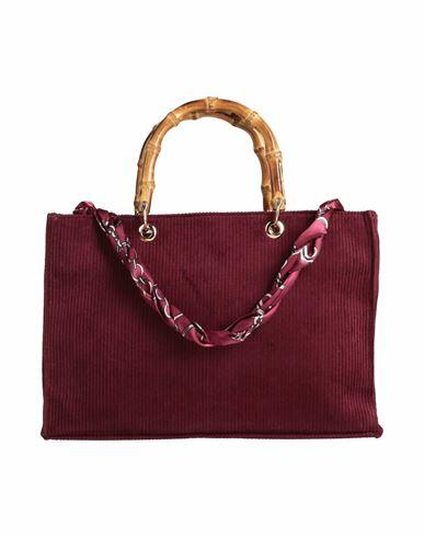 Mia Bag Woman Handbag Burgundy Cotton Cover