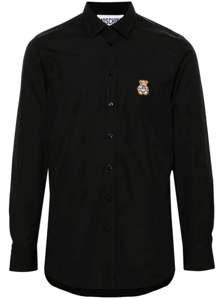 Moschino Teddy Bear-patch cotton shirt - Black Cover