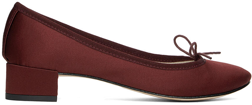 Repetto SSENSE Exclusive Burgundy Camille Heels Cover