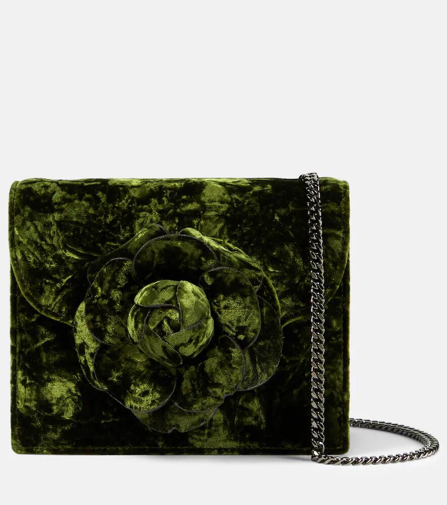 Oscar de la Renta Tro Mini velvet crossbody bag Cover