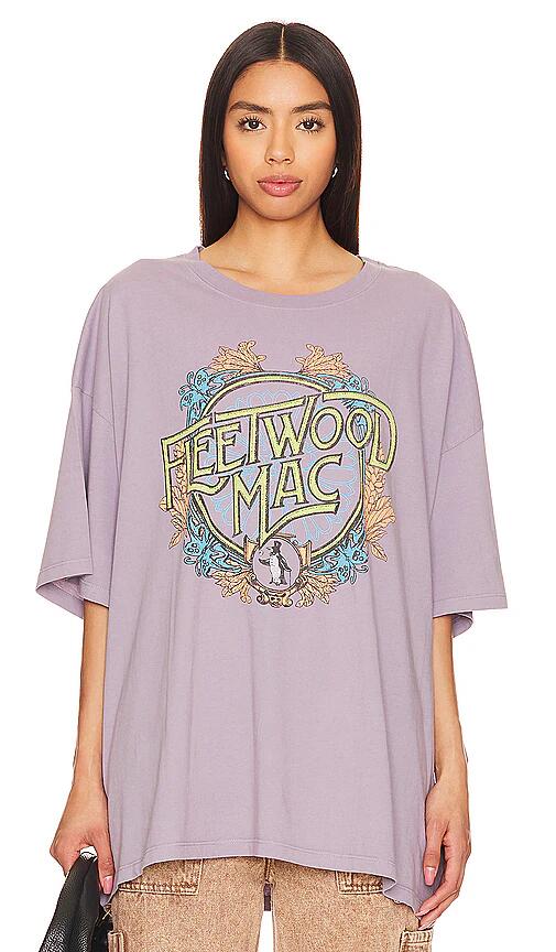 DAYDREAMER Fleetwood Flower Crest Tee in Purple Cover