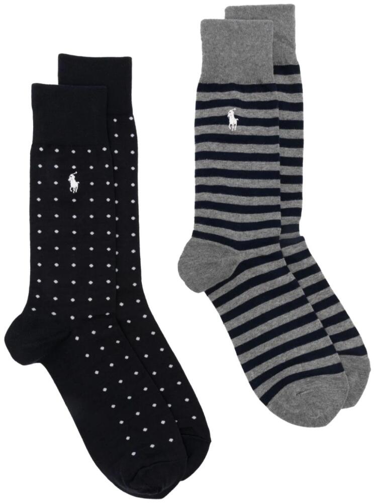 Polo Ralph Lauren Polo Pony-motif socks (pack of two) - Blue Cover