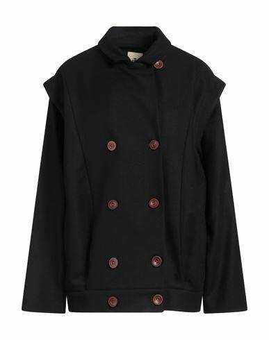 The Garment Woman Coat Black Recycled wool, Polyamide, Cashmere Cover