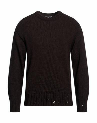 Bellwood Man Sweater Dark brown Acrylic, Alpaca wool, Wool, Viscose Cover