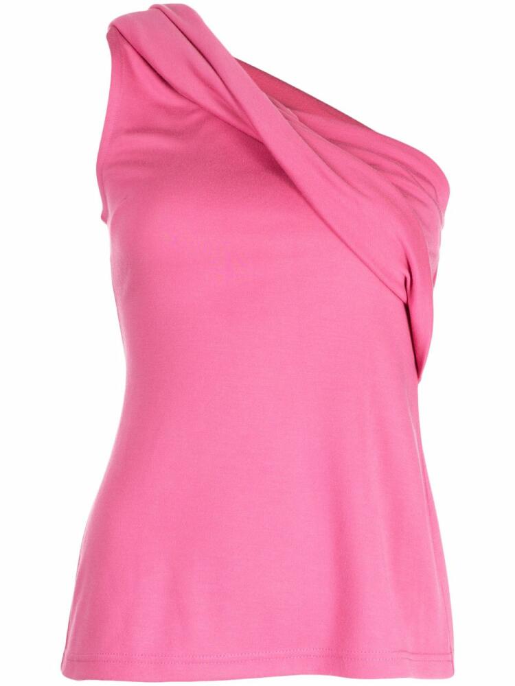 Acler Tompkins one-shoulder top - Pink Cover