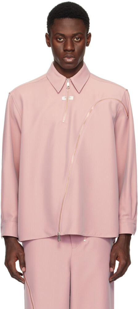 ADER error Pink Zip Shirt Cover