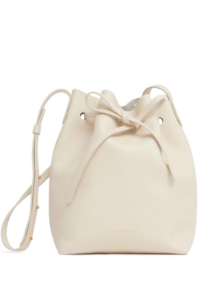 Mansur Gavriel soft mini leather bucket bag - Neutrals Cover