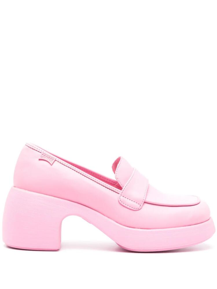 Camper Thelma 67mm block-heel loafers - Pink Cover