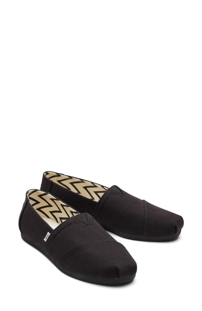 TOMS Alpargata Slip-On in Black Solid/black Cover