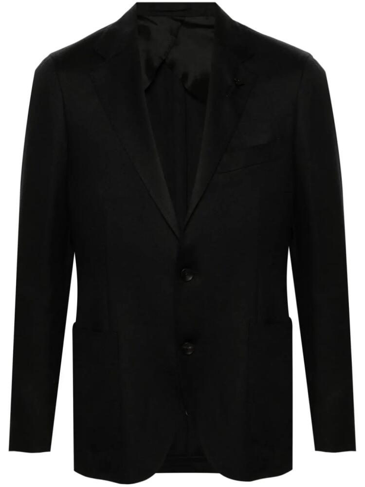 Lardini notch-lapels single-breasted blazer - Black Cover