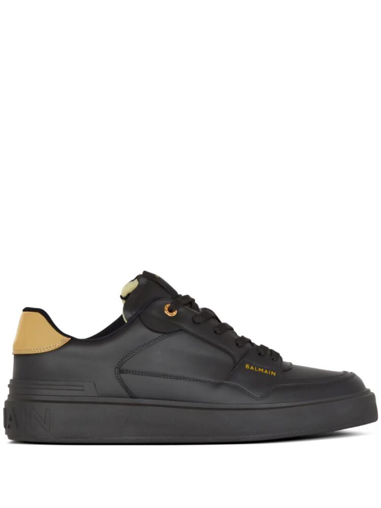 Balmain B-Court low-top leather sneakers - Black Cover