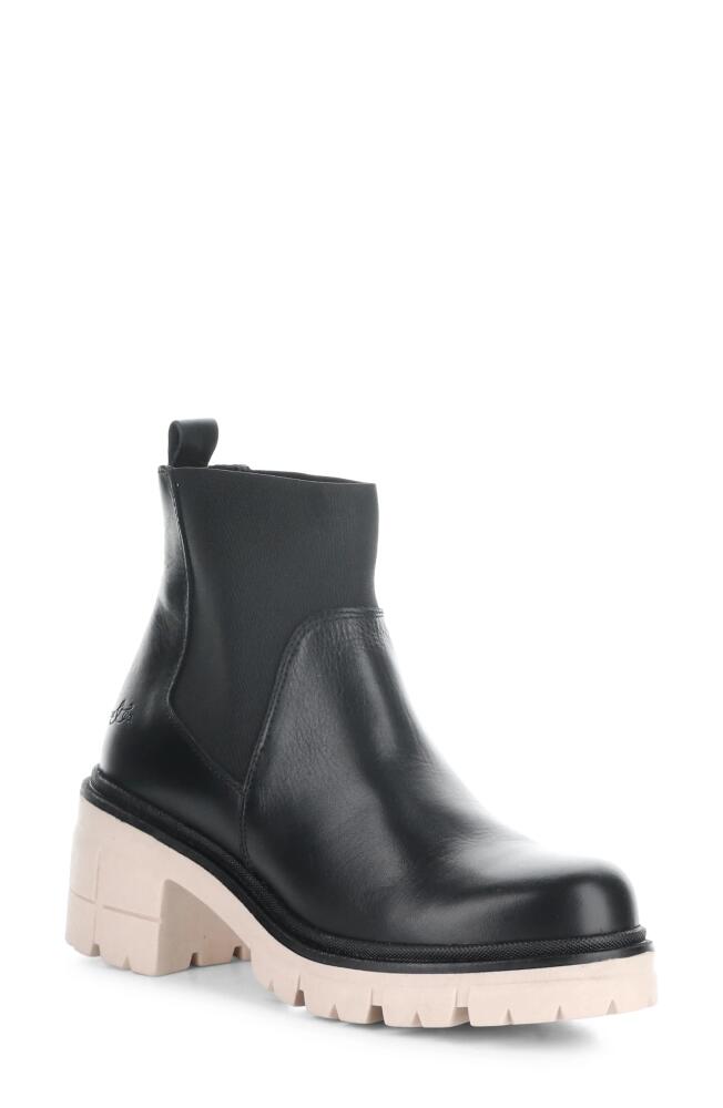 Bos. & Co. Bianc Lug Sole Chelsea Boot in Black/Pink Feel/Elastic Cover