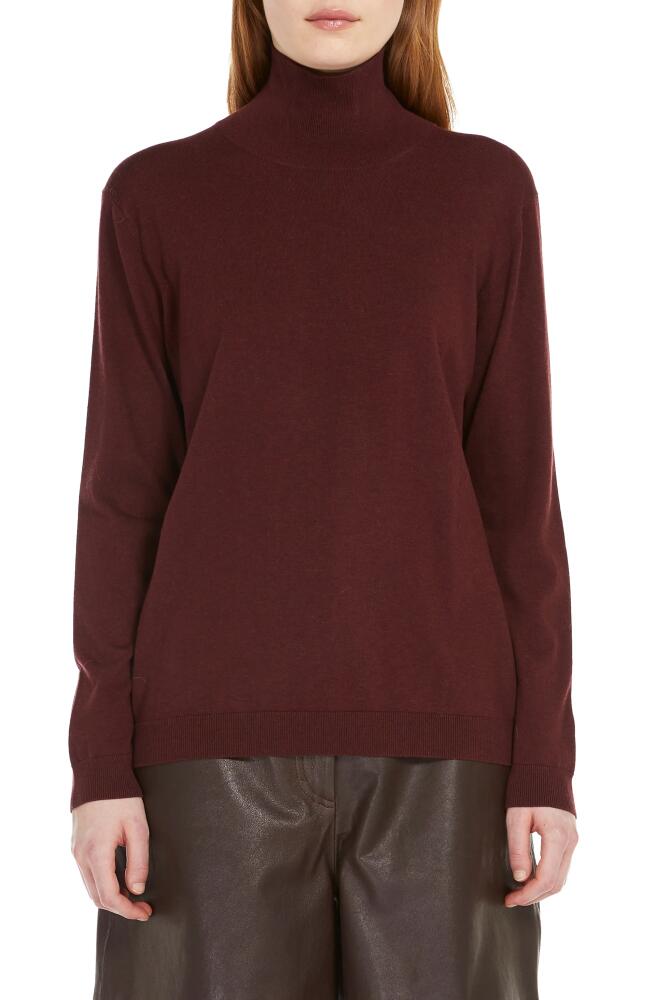 Weekend Max Mara Kiku Turtleneck Sweater in Wine Coloured Cover