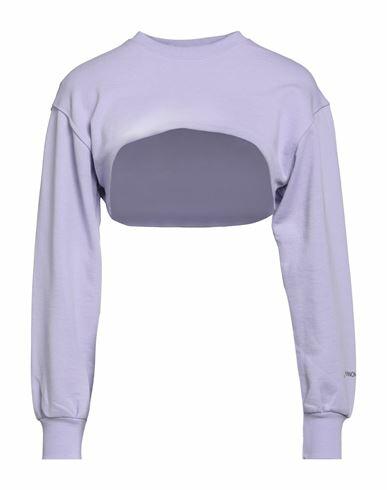 Hinnominate Woman Sweatshirt Light purple Cotton Cover