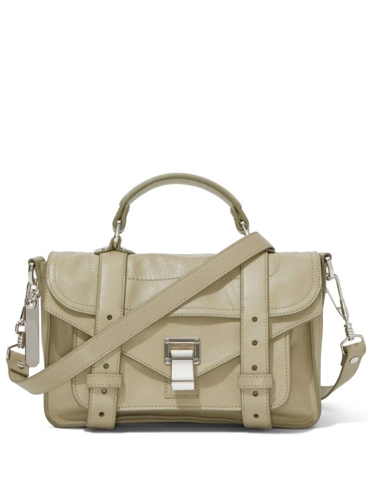 Proenza Schouler small PS1 suede crossbody bag - Grey Cover