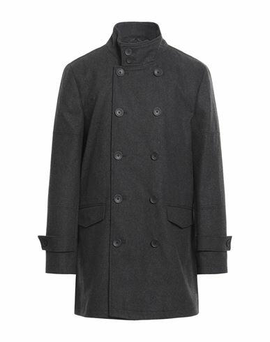 French Connection Man Coat Steel grey Polyester, Wool Cover