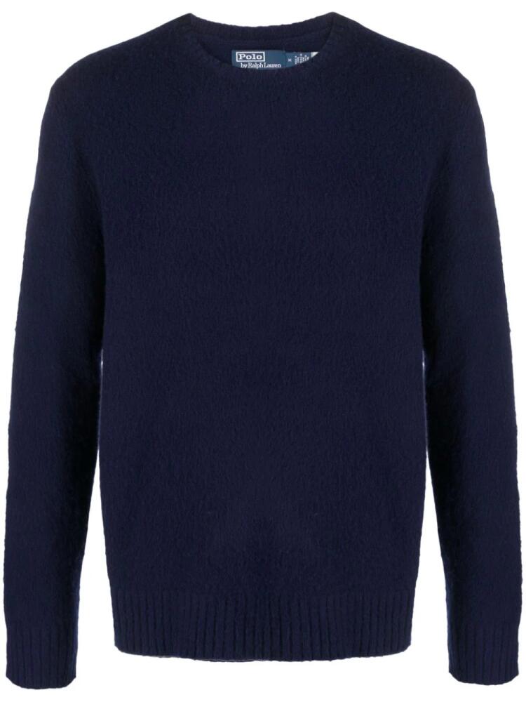 Polo Ralph Lauren crew-neck brushed-effect jumper - Blue Cover