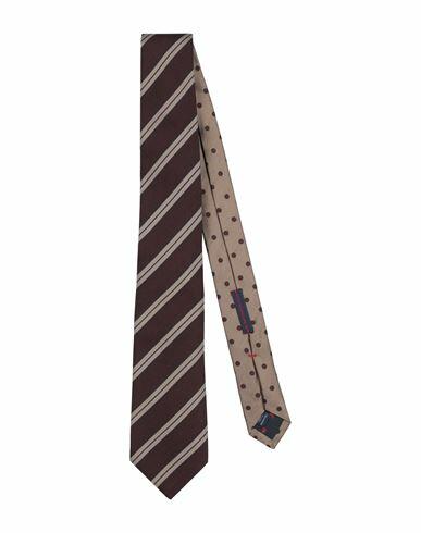 Franco Bassi Man Ties & bow ties Cocoa Silk Cover