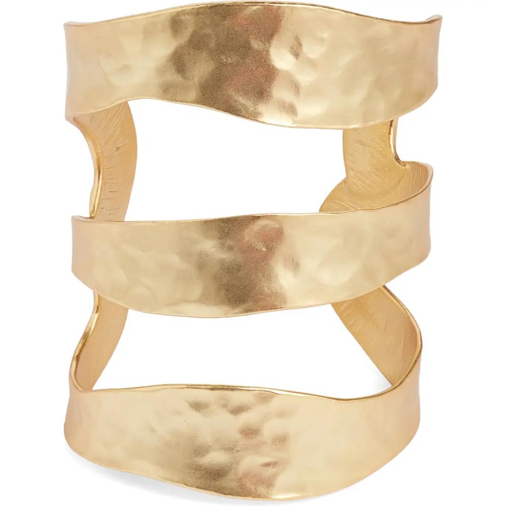 Karine Sultan Stack Cuff Bracelet in Gold Cover