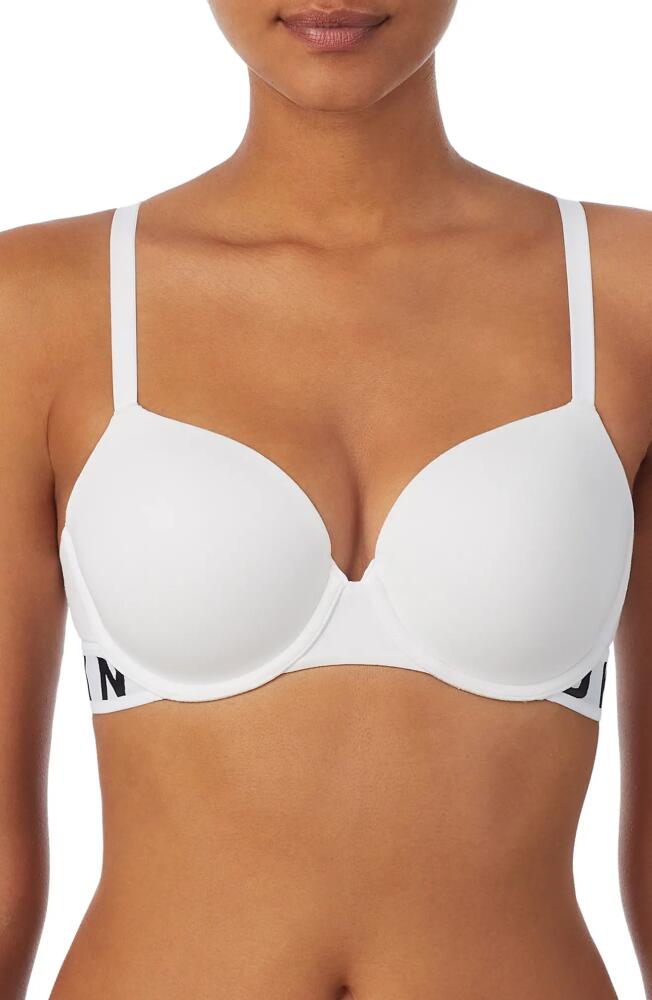 DKNY Cozy Underwire T-Shirt Bra in White Cover