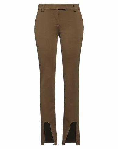 Alessandro Vigilante Woman Pants Military green Viscose, Polyamide, Elastane Cover