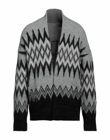 Laneus Man Cardigan Grey Acrylic, Polyamide, Mohair wool, Alpaca wool, Polyester Cover