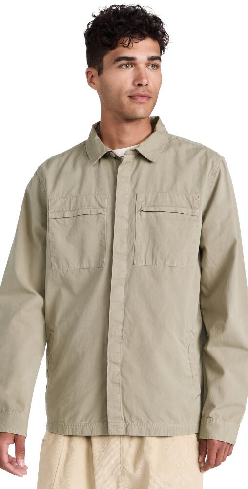 Barbour Castlebay Garment Dyed Overshirt Concrete Cover