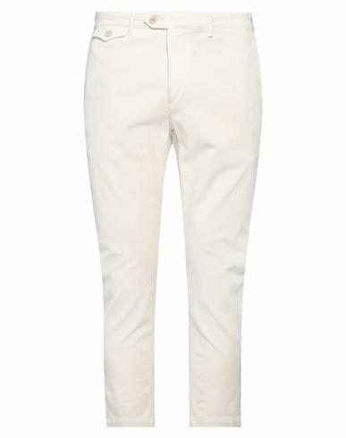 0/zero Construction Man Pants Off white Cotton, Elastane Cover