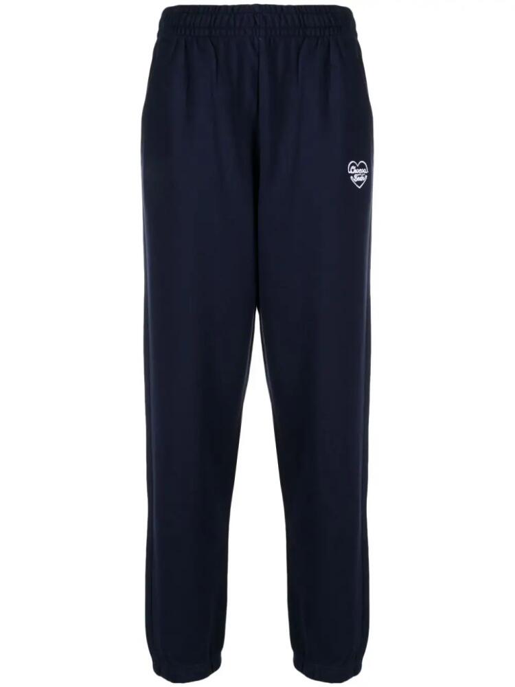 CHOCOOLATE logo-embroidered cotton track pants - Blue Cover