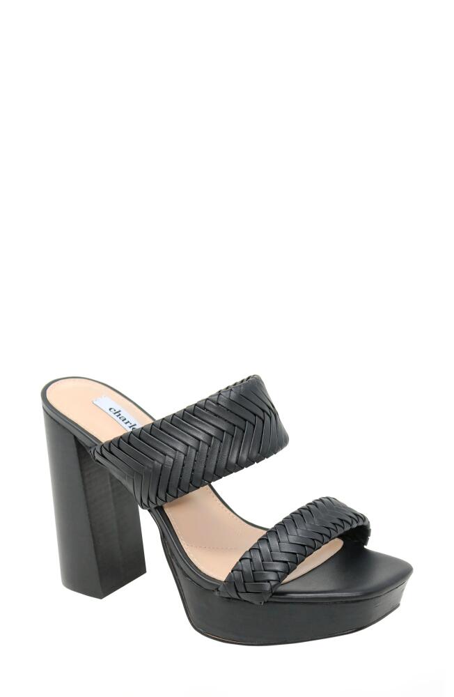 Charles David Intro Platform Sandal in Black Cover