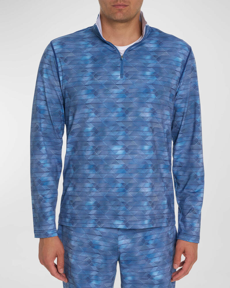 Robert Graham Men's Forman Quarter-Zip Pullover Sweater Cover