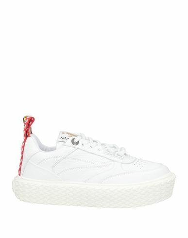 Lanvin Woman Sneakers White Leather Cover