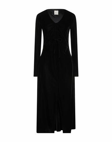 L' Autre Chose Woman Midi dress Black Polyester Cover