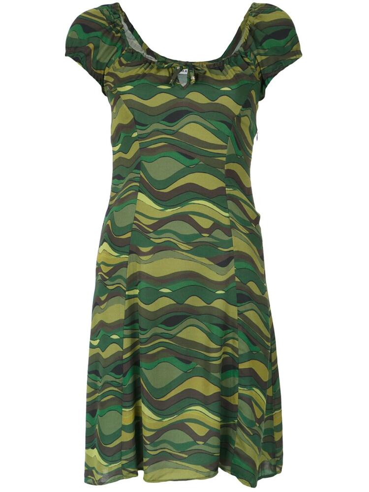 Amir Slama wave print dress - Green Cover