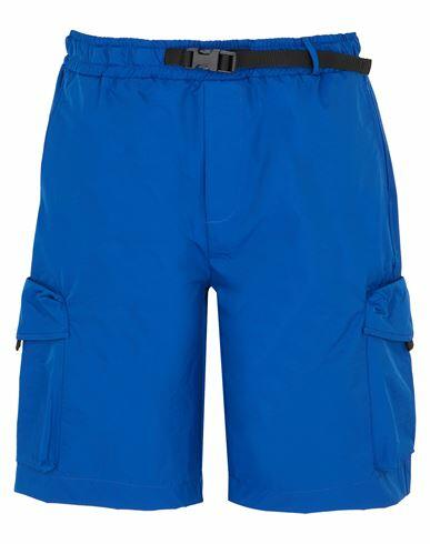 8 By Yoox Nylon Blend Buckle-waistband Cargo Short Man Shorts & Bermuda Shorts Blue Polyamide, Polyester Cover