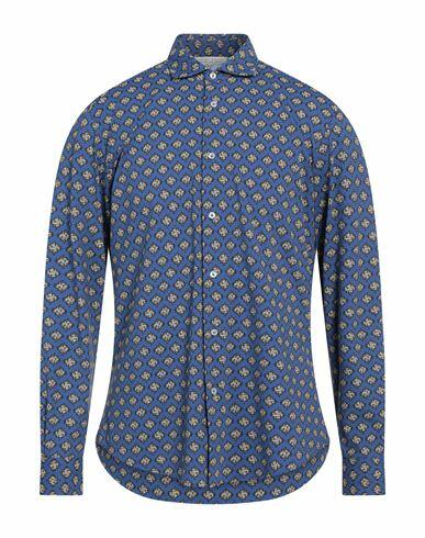 Brian Dales Man Shirt Blue Size 15 ½ Polyamide, Elastane Cover