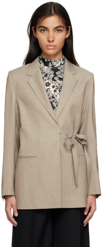 TOTEME Tan Wrap Blazer Cover