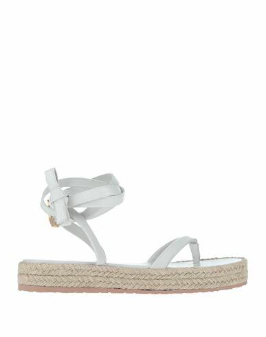 Gianvito Rossi Woman Espadrilles White Soft Leather Cover