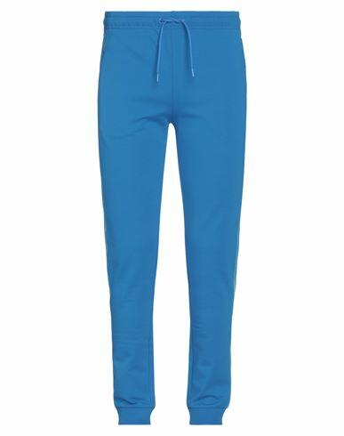 Bikkembergs Man Pants Azure Cotton, Elastane Cover