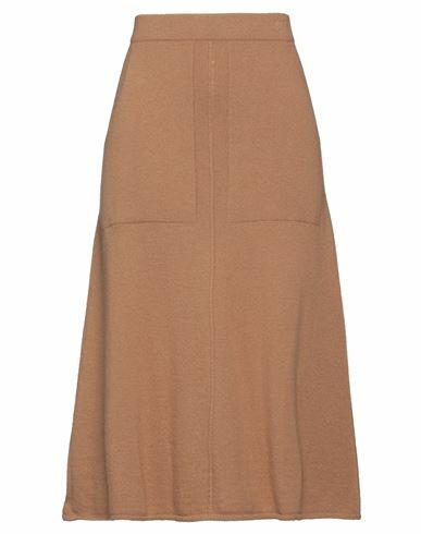 Stefanel Woman Midi skirt Camel Merino Wool, Viscose, Polyamide, Cashmere Cover