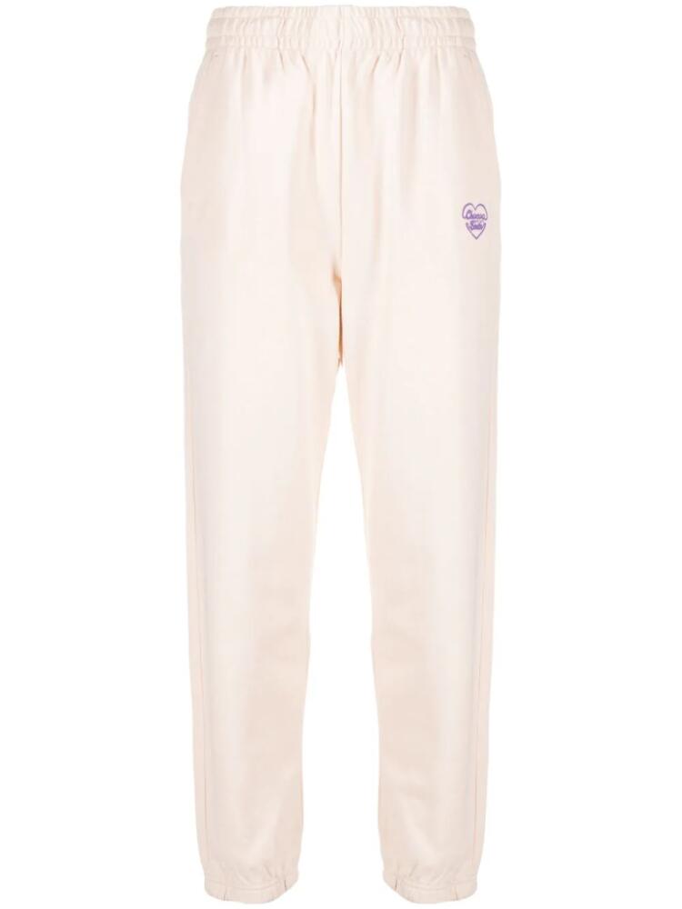 CHOCOOLATE logo-embroidered cotton track pants - Neutrals Cover